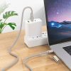 HOCO cable All-in-one USB A / Type C to Type C / LED Light 3A 60W U138 1,2 m szürke