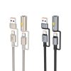 HOCO cable All-in-one USB A / Type C to Type C / Cigarette lighter 3A 60W U138 1,2 m szürke