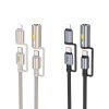 HOCO cable All-in-one Type C / Lightning to Type C / Cigarette lighter PD 3A 60W U138 1,2 m fekete