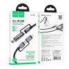 HOCO kábel All-in-one Type C / Lightning to Type C / Cigarette lighter PD 3A 60W U138 1,2 m szürke