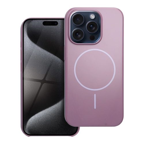 Glossy Mag Cover kompatibilis a MagSafe-fel az IPHONE 15 PRO lila színűhöz