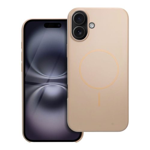 Glossy Mag Cover kompatibilis a MagSafe-val az IPHONE 16 PLUS desert arany számára