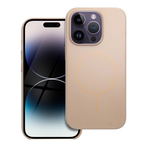 Glossy Mag Cover kompatibilis MagSafe-fel IPHONE 14 PRO-hoz sivatagi arany színben