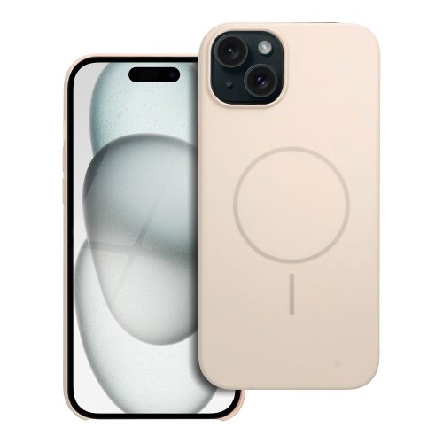Glossy Mag Cover kompatibilis a MagSafe-dal az IPHONE 15 PLUS-hoz, fehér színben