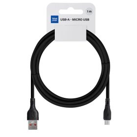   Cable USB A to Micro USB Blue Star 2A ECO 1 m PJ68-23-2 black