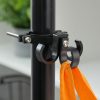 Három hurkos hook kerékpárhoz / robogóhoz, alumínium FS366-001 fekete