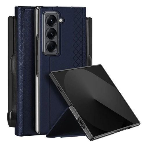 DUX DUCIS tok BRIL ceruzatartóval a SAMSUNG Z Fold SE/W25 kék színben