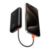 VEGER powerbank 20000 mAh beépített kábelekkel Type C / Lightning PD QC3.0 35W K2 (W2068) fekete