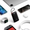 VEGER powerbank 20000 mAh beépített kábelekkel Type C / Lightning PD QC3.0 35W K2 (W2068) fekete