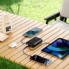 VEGER powerbank 30000 mAh beépített Type C / Lightning kábelekkel PD QC3.0 35W K3 (W3018) fekete