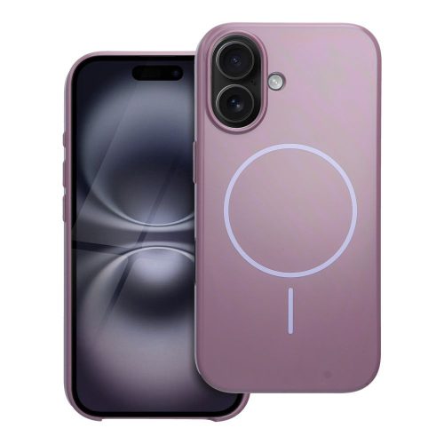 Prémium fényes Mag Cover kompatibilis MagSafe-fel és an kamera vezérlő gomb az IPHONE 16-hoz lila