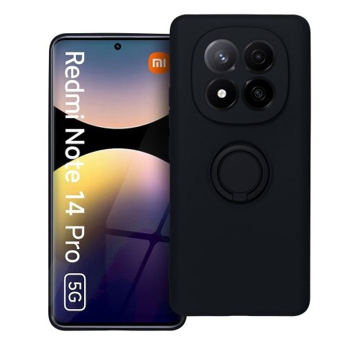 SILICONE RING tok XIAOMI redmi Note 14 Pro 5G-hez fekete