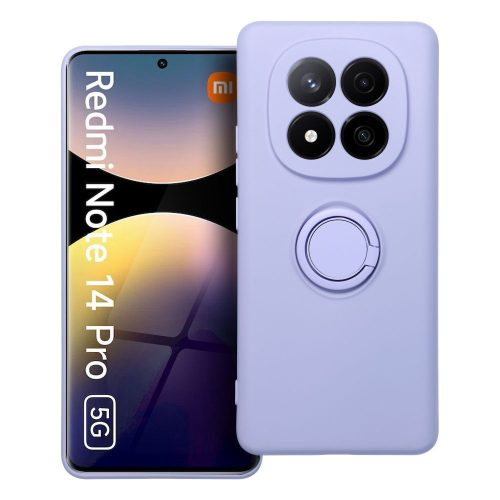 SILICONE RING tok XIAOMI redmi Note 14 Pro 5G készülékhez lila színben