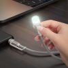 HOCO kábel USB A / Type C to LED light UA38C fekete