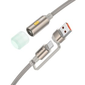 HOCO kábel USB A / Type C to LED light UA38C 0,3 m arany