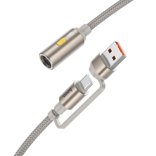 HOCO kábel USB A / Type C to cigarete lighter UA38B 0,3 m arany