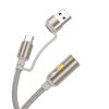 HOCO kábel USB A / Type C to cigarete lighter UA38B 0,3 m arany