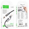 HOCO cable USB A / Type C to cigarete lighter UA38B 0,3 m fekete