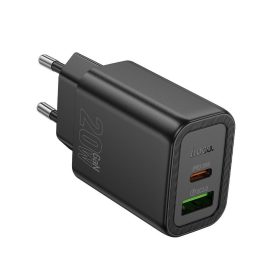 HOCO fali töltő USB A + Type C PD QC3.0 3A 20W N61 fekete
