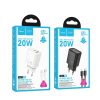 HOCO wall charger USB A + Type C + cable Type C to Type C PD QC3.0 3A 20W N61 black