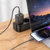 HOCO fali töltő USB A + Type C + kábel Type C to Lightning PD QC3.0 3A 30W N63 fekete