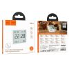 HOCO electronic clock with hygrothermometer HX41 white