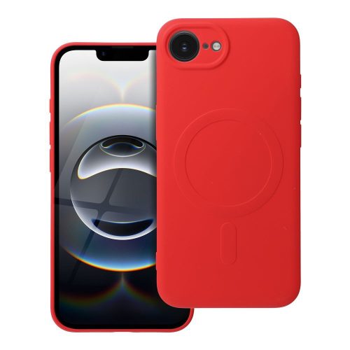 SILICONE MAG COVER tok kompatibilis a MagSafe-fel IPHONE 16e-hez piros