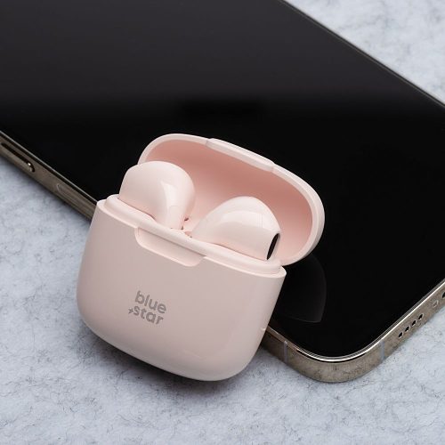 Wireless earphones Blue Star FI7 TWS powder pink