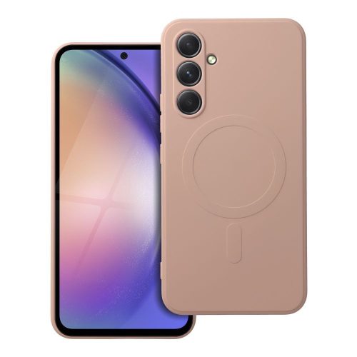 SILICONE MAG COVER tok kompatibilis a MagSafe-fel SAMSUNG A54 rózsaszín