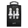 Wireless lavalier microphone Lightning double with long hair (2 in set) K1 white