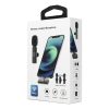 Wireless lavalier microphone Lightning double with long hair (2 in set) K1 white