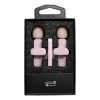 Wireless lavalier microphone Lightning double with long hair (2 in set) K1 pink