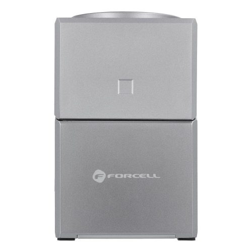 Wireless charger Forcell F-Energy 3in1 Rotation Cube Qi2 compatible with MagSafe (F-06) silver