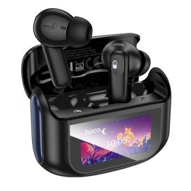   HOCO vezeték nélküli fülhallgató bluetooth érintőképernyővel TWS ANC + ENC EQ21 éjfekete
