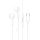 Wire earphones USB C Hoco M95 white