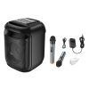 HOCO speaker bluetooth + 2 x vezetéknélküli microphones HA13 fekete