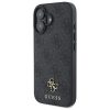 GUESS tok iPHONE 16-hoz kompatibilis MagSafe-fel GUHMP16SP4SM4MK (PU 4G Kicsi és Klasszikus) fekete