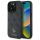 GUESS tok IPHONE 16 Pro-hoz kompatibilis MagSafe GUHMP16LP4SM4MK (PU 4G Small and Classic) fekete