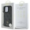 GUESS tok IPHONE 16 Pro-hoz kompatibilis MagSafe GUHMP16LP4SM4MK (PU 4G Small and Classic) fekete