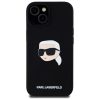 KARL LAGERFELD tok az IPHONE 15-höz, MagSafe kompatibilis KLHMP15SSKHPPLK (SIL KL Head Print) fekete
