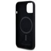 KARL LAGERFELD tok az IPHONE 15-höz, MagSafe kompatibilis KLHMP15SSKHPPLK (SIL KL Head Print) fekete