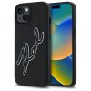KARL LAGERFELD tok az IPHONE 15-höz KLHCP15S3DRKSDLK (3D Rubber Signature) fekete