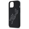 KARL LAGERFELD tok az IPHONE 15-höz KLHCP15S3DRKSDLK (3D Rubber Signature) fekete