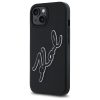 KARL LAGERFELD tok az IPHONE 15-höz KLHCP15S3DRKSDLK (3D Rubber Signature) fekete