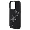 KARL LAGERFELD tok IPHONE 15 Pro KLHCP15L3DRKSDLK (3D Rubber Signature) fekete
