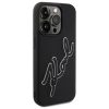 KARL LAGERFELD tok IPHONE 15 Pro KLHCP15L3DRKSDLK (3D Rubber Signature) fekete