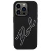 KARL LAGERFELD tok IPHONE 15 Pro KLHCP15L3DRKSDLK (3D Rubber Signature) fekete