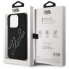 KARL LAGERFELD tok IPHONE 15 Pro KLHCP15L3DRKSDLK (3D Rubber Signature) fekete