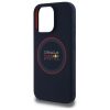 piros BULL tok IPHONE 15 Pro Max-hoz kompatibilis a MagSafe-fel RBHMP15X24SIILVR (Szilikon piros Gyűrű) tengerész