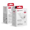 CELL F-ENERGY Mini GaN III VT-25B utazó töltő 1 x Type C + 1x USB A csatlakozóval, PD QC4.0 25W fehér